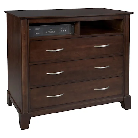 Contemporary Media Dresser for Bedroom Entertainment Systems